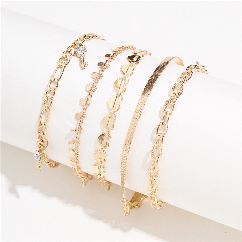 5 Piece Anklet set
