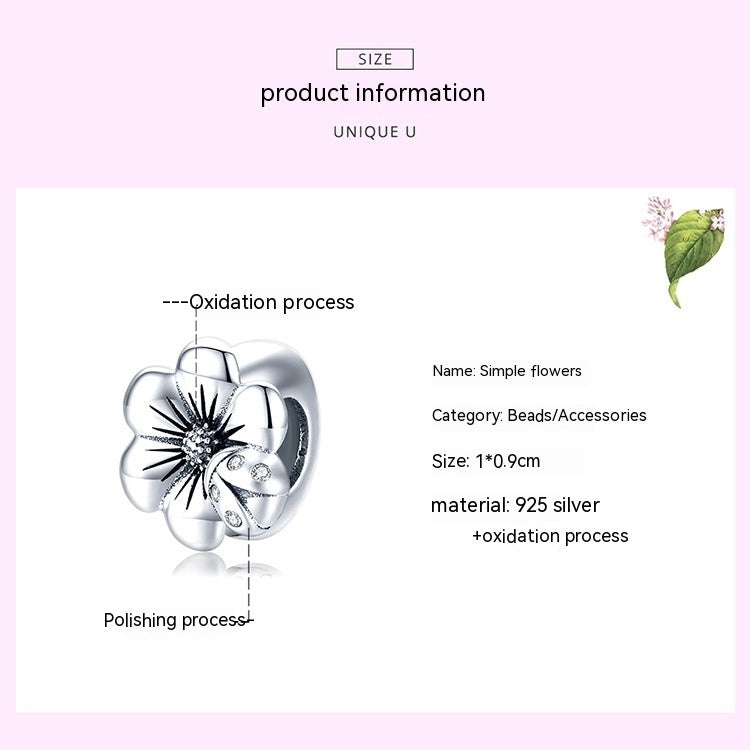 Springtime Flower Bracelet Charm