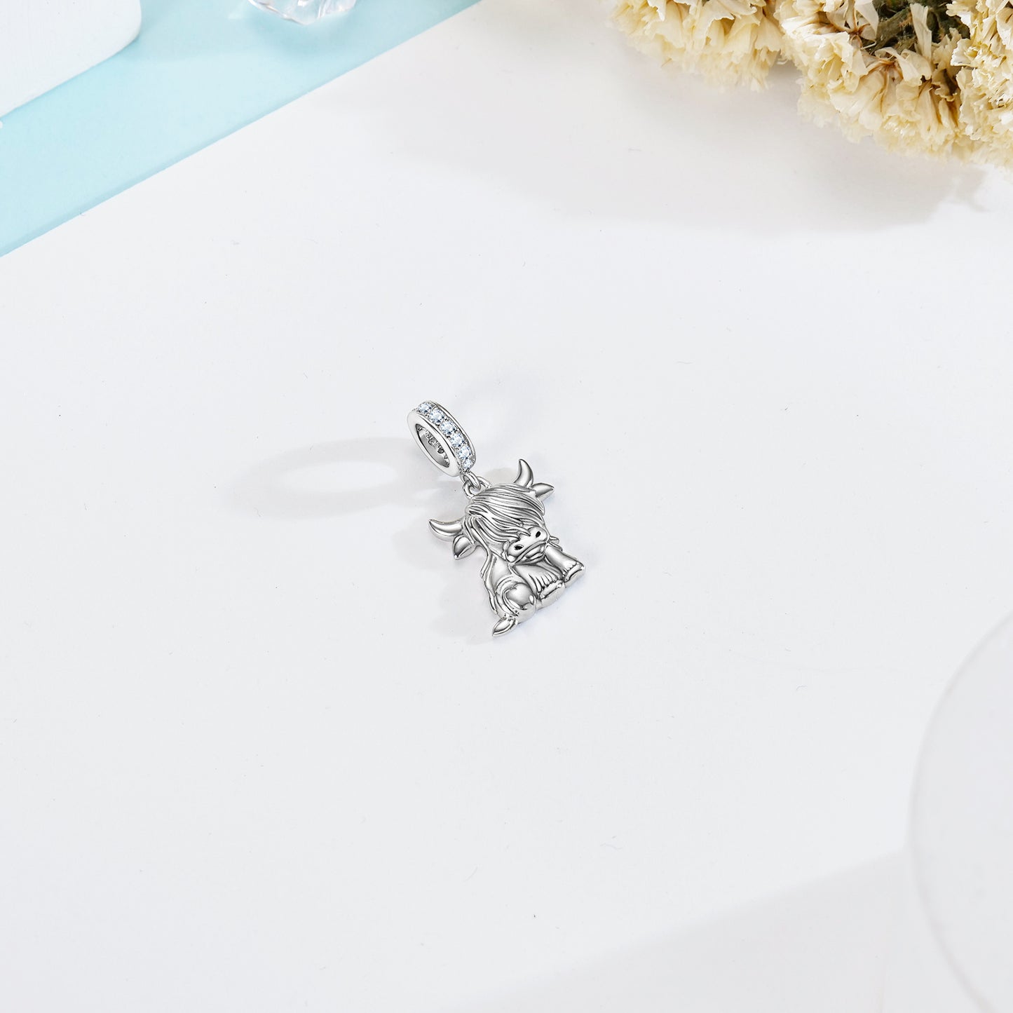 Highland Cow Bracelet Charm