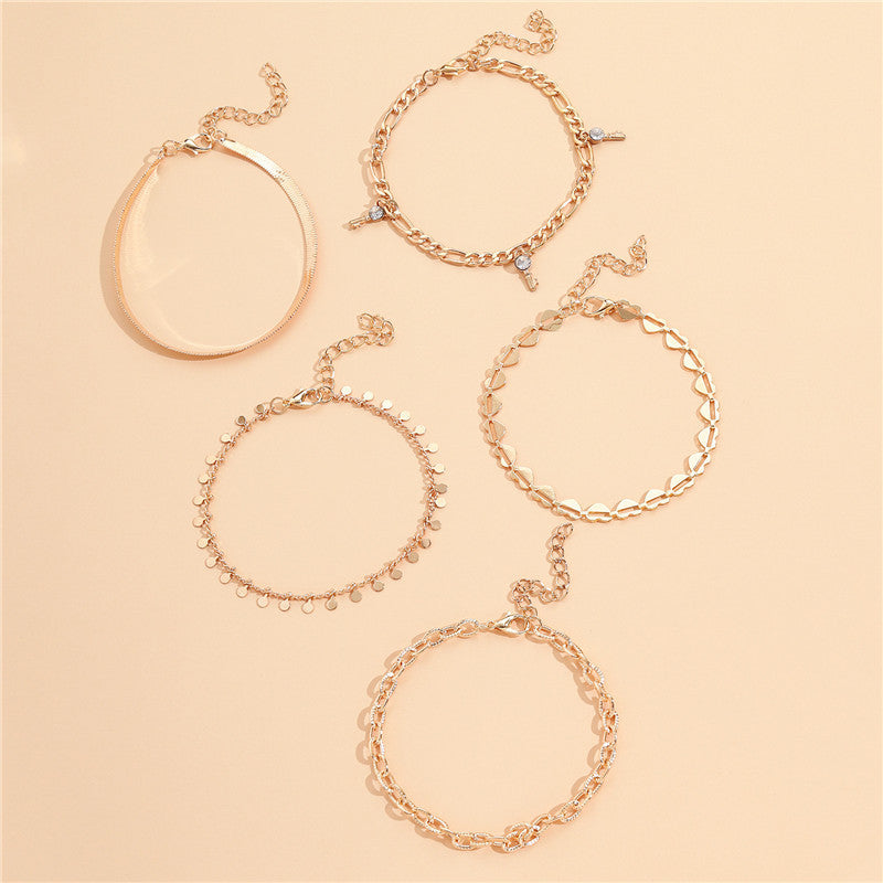 5 Piece Anklet set