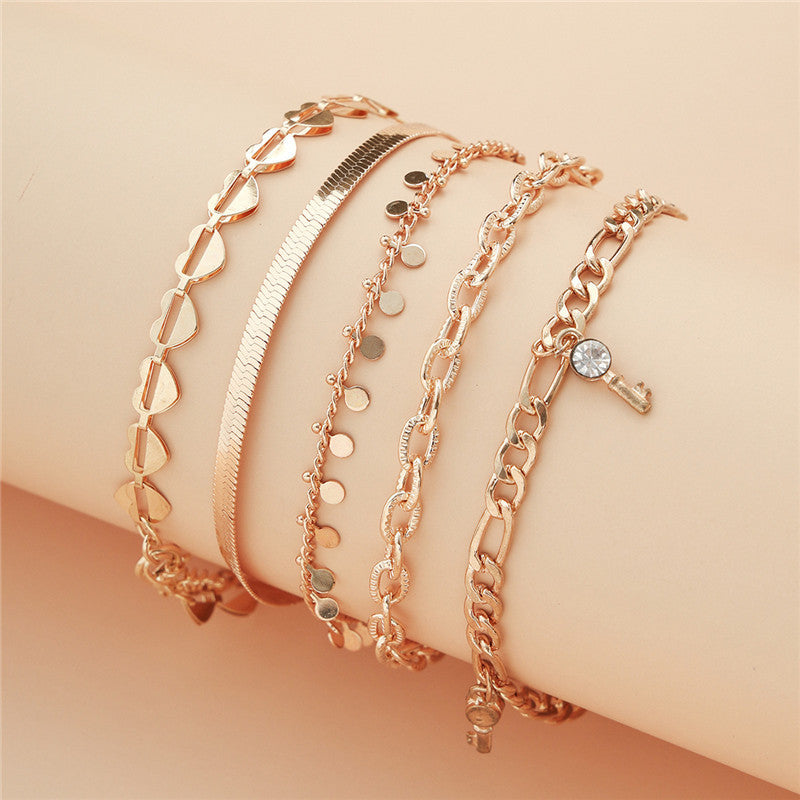 5 Piece Anklet set
