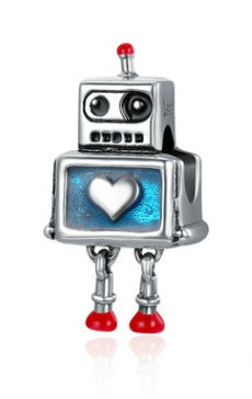 Retro Style Robot Bracelet Charm