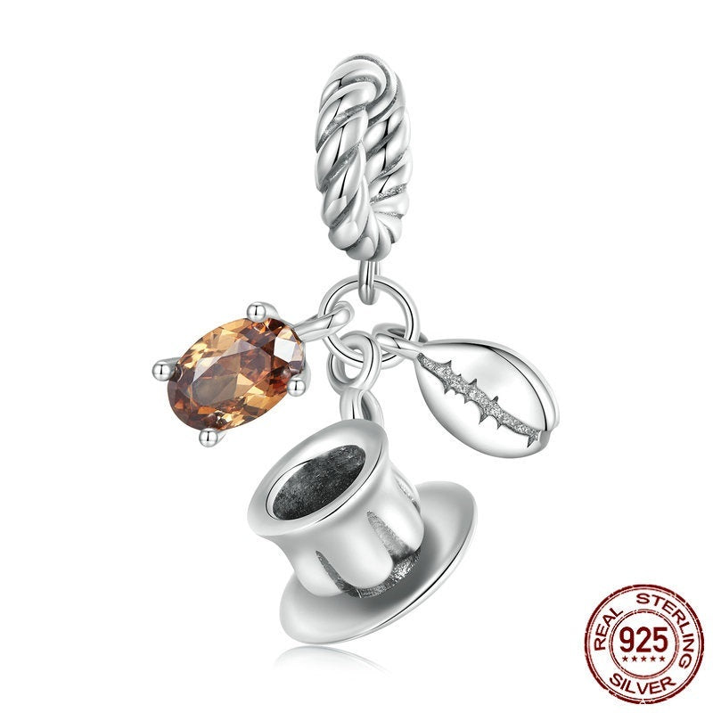 Mocha Coffee Cup Bracelet Charm