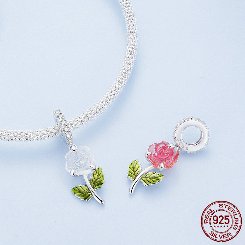 Ultraviolet Rose Bracelet Charm