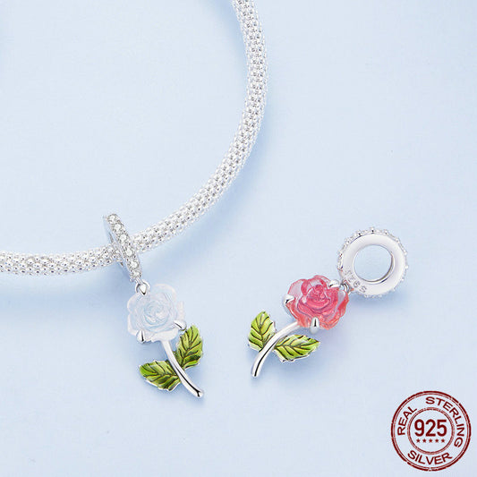 Ultraviolet Rose Bracelet Charm