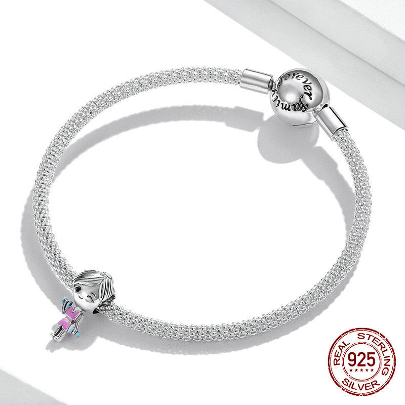 Fitness Girl Bracelet Charm