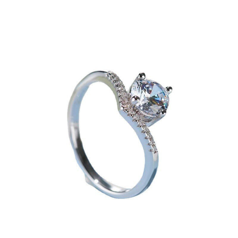 V-Shaped band ring
