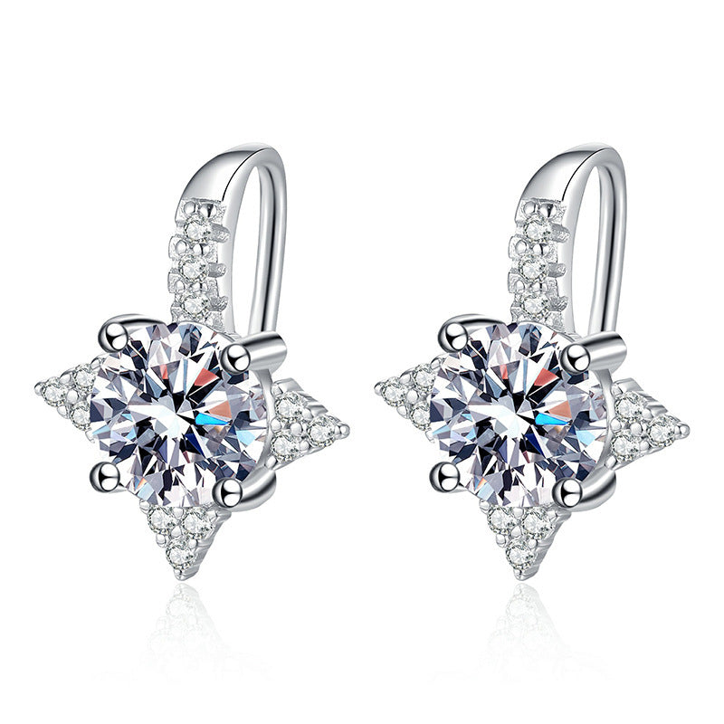 Luxury Temperament Octagonal Star Earrings