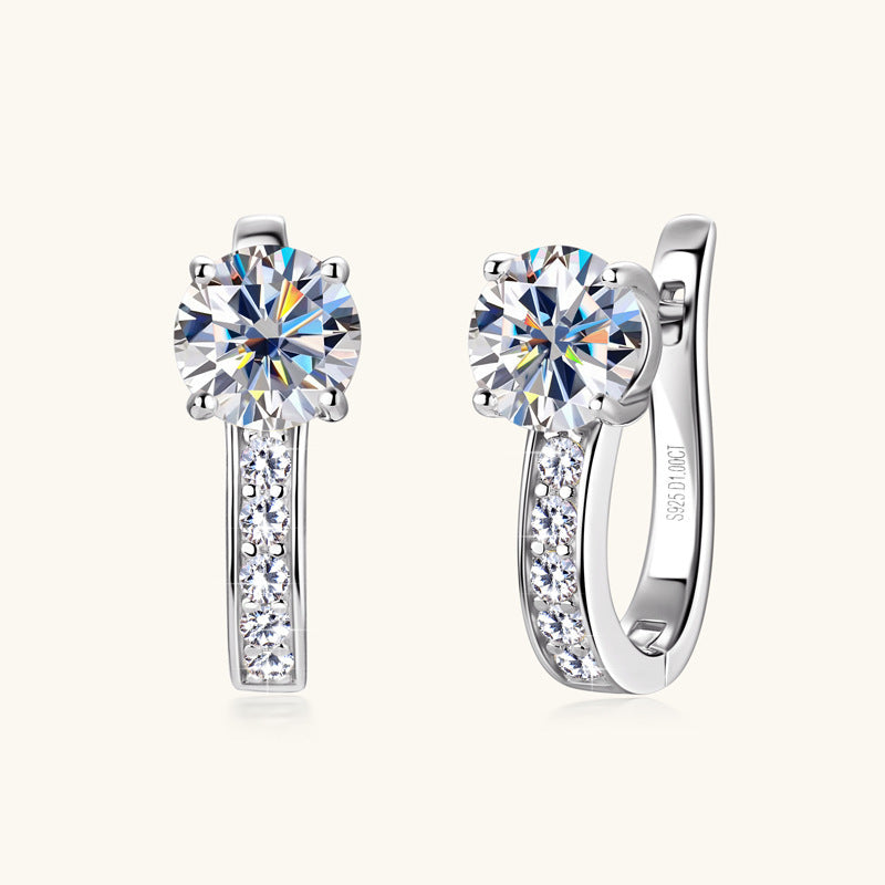 Exquisite solitaire earrings