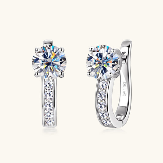 Exquisite solitaire earrings