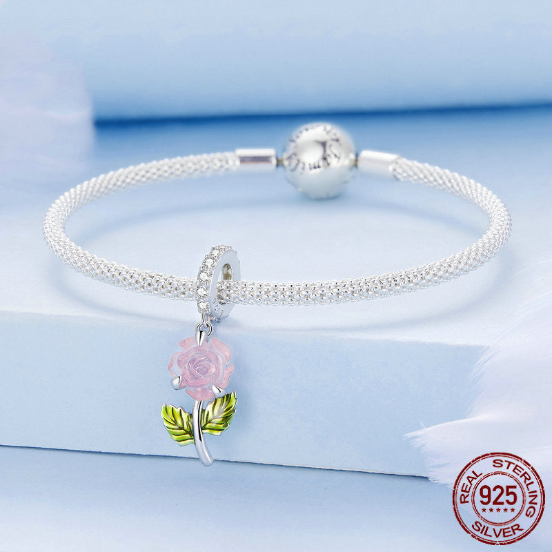 Ultraviolet Rose Bracelet Charm