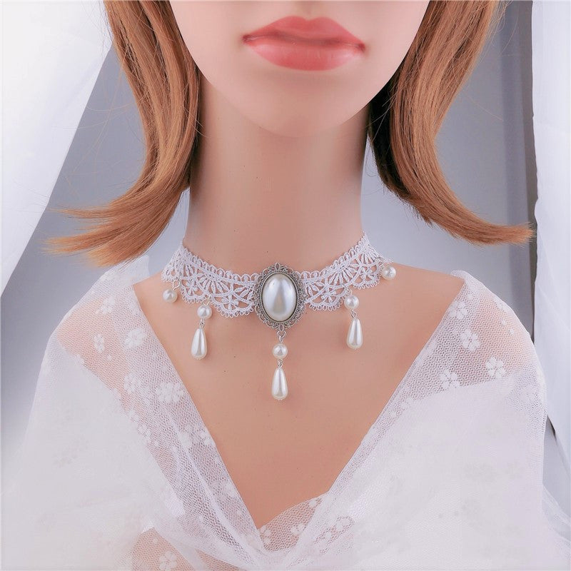 Multi-layer Crystal Lace Necklace