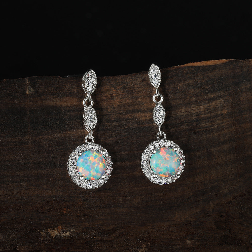 Celestial opal earrings