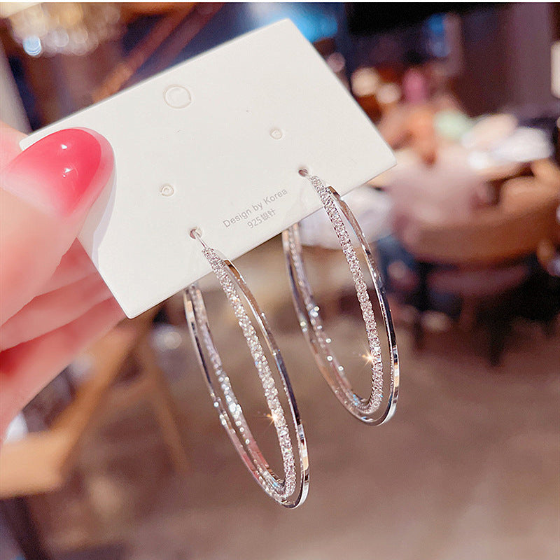 Double hoop earrings