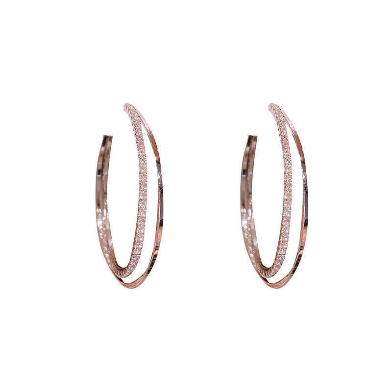 Double hoop earrings