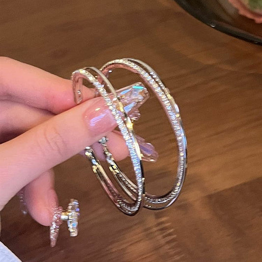 Double hoop earrings