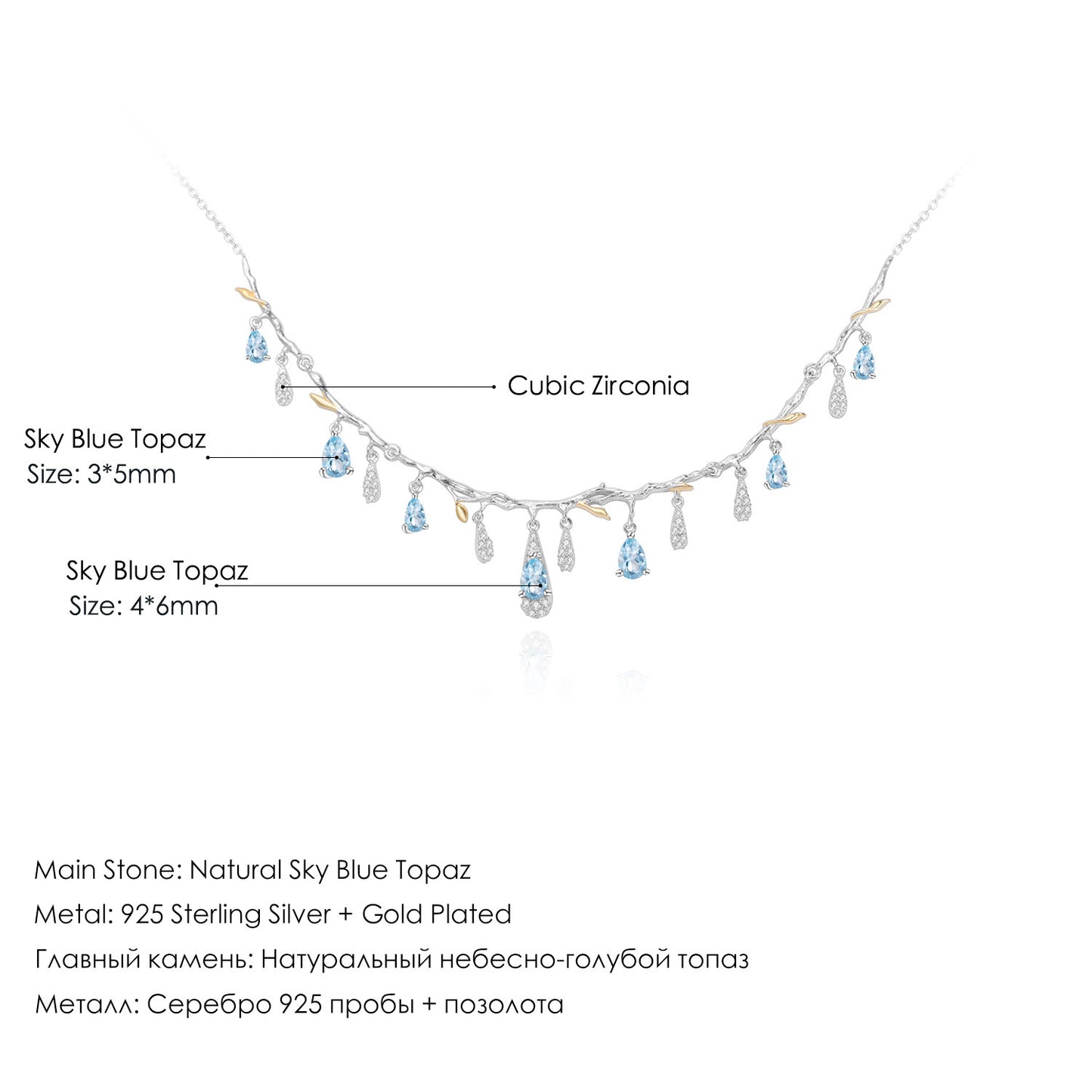 Ethereal Cascade necklace