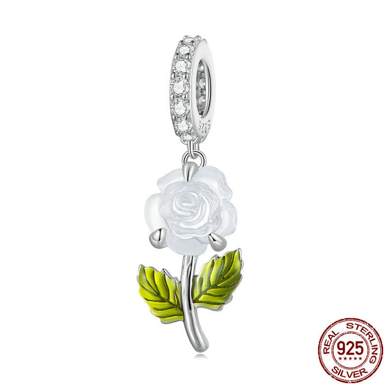 Ultraviolet Rose Bracelet Charm