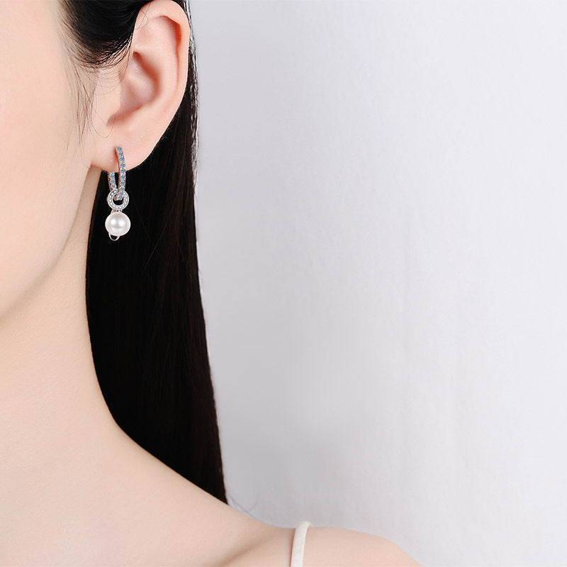 925 Sterling Silver Freshwater Pearl Earrings