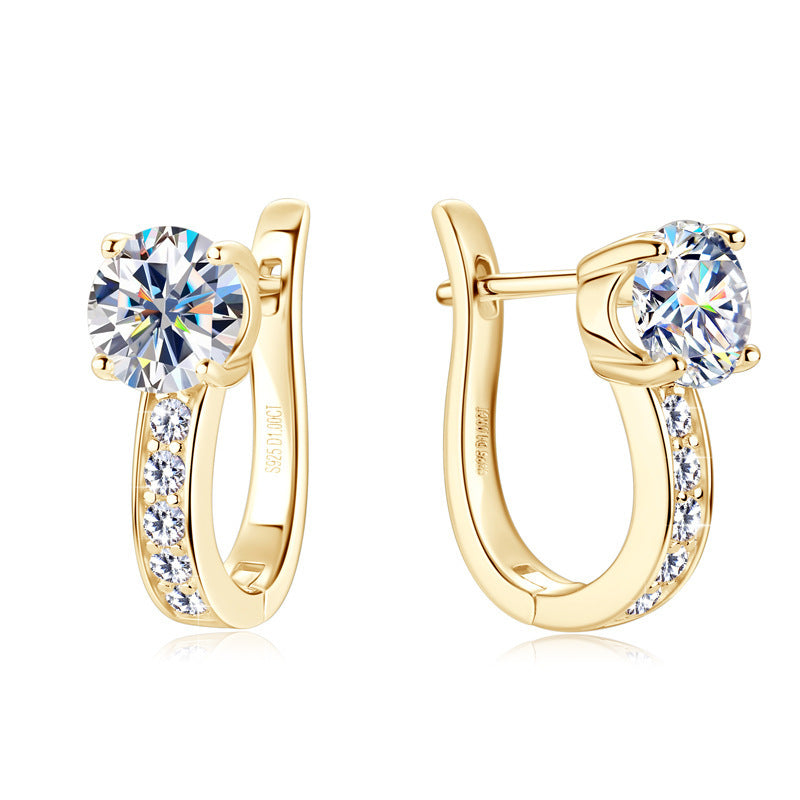 Exquisite solitaire earrings