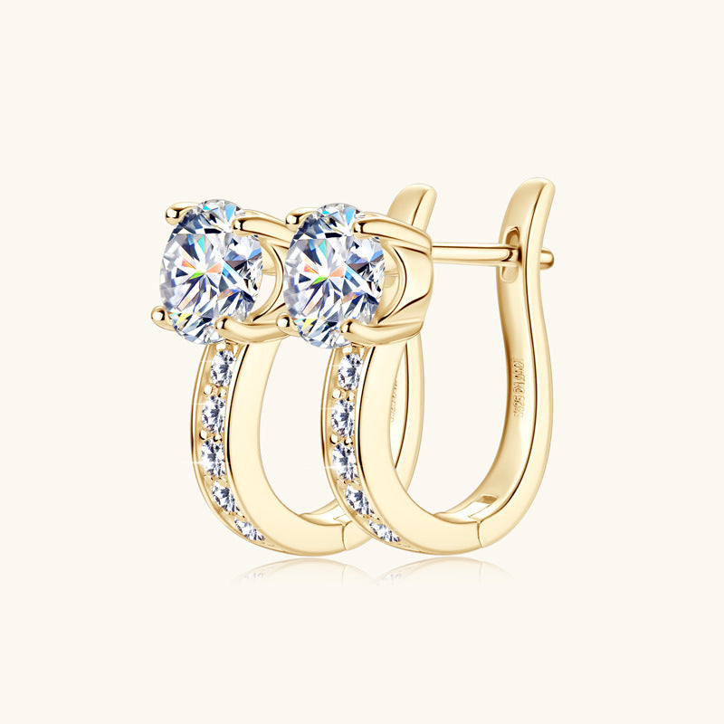 Exquisite solitaire earrings