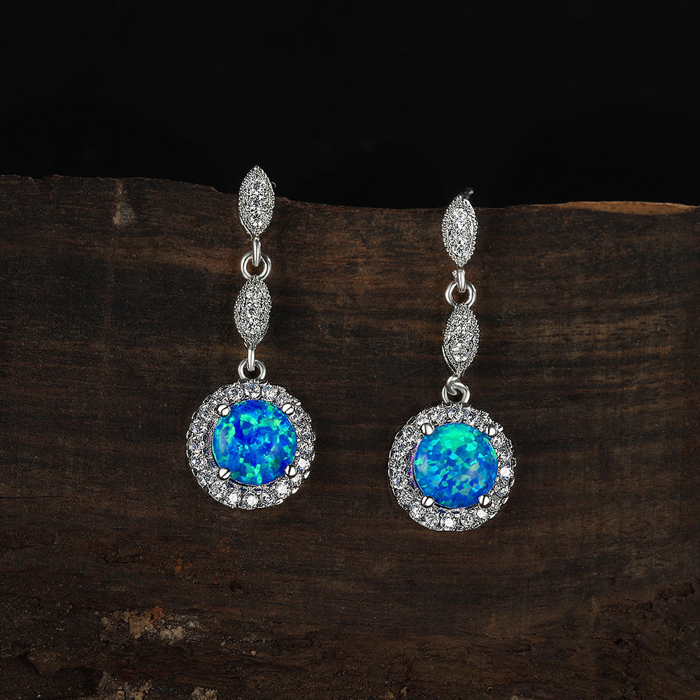 Celestial opal earrings