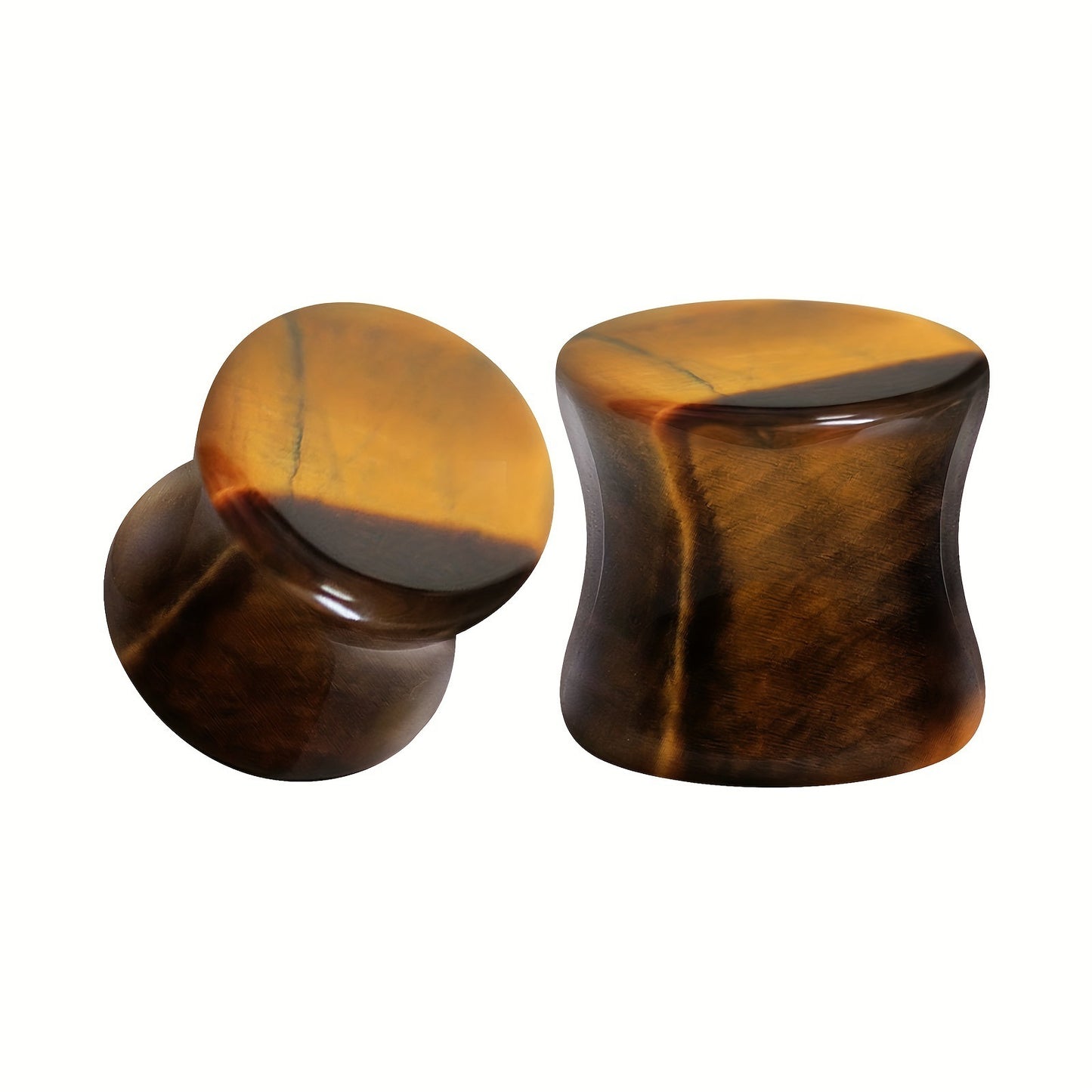 Cross-border 1 Pair Red Tiger Stone Ear Gauge 6 Mm-16mm